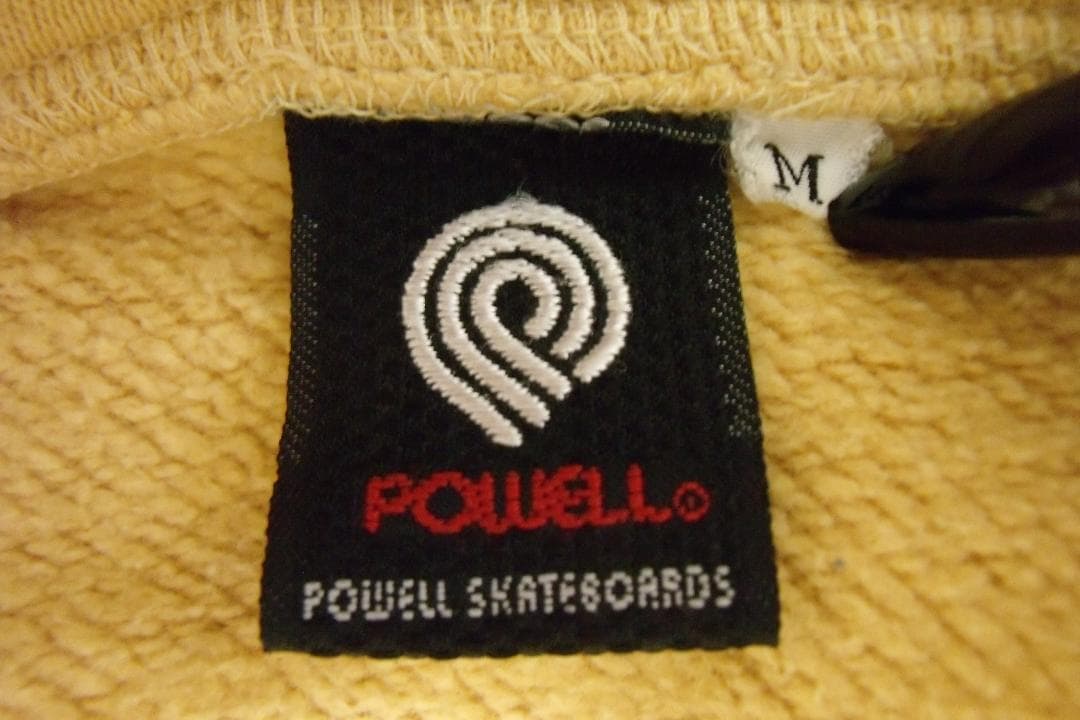 し*け様 パウエルペラルタ POWELL 爆撃機スウェットパーカー 黒タグ古着ヴ