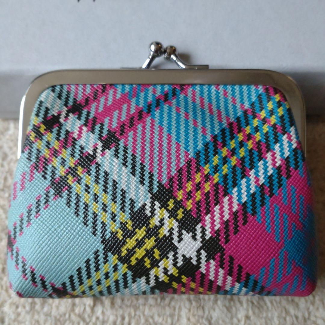 Vivienne Westwood チェック柄 がま口ケース