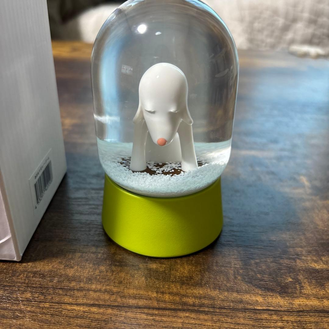 奈良美智　あおもり犬　スノードーム