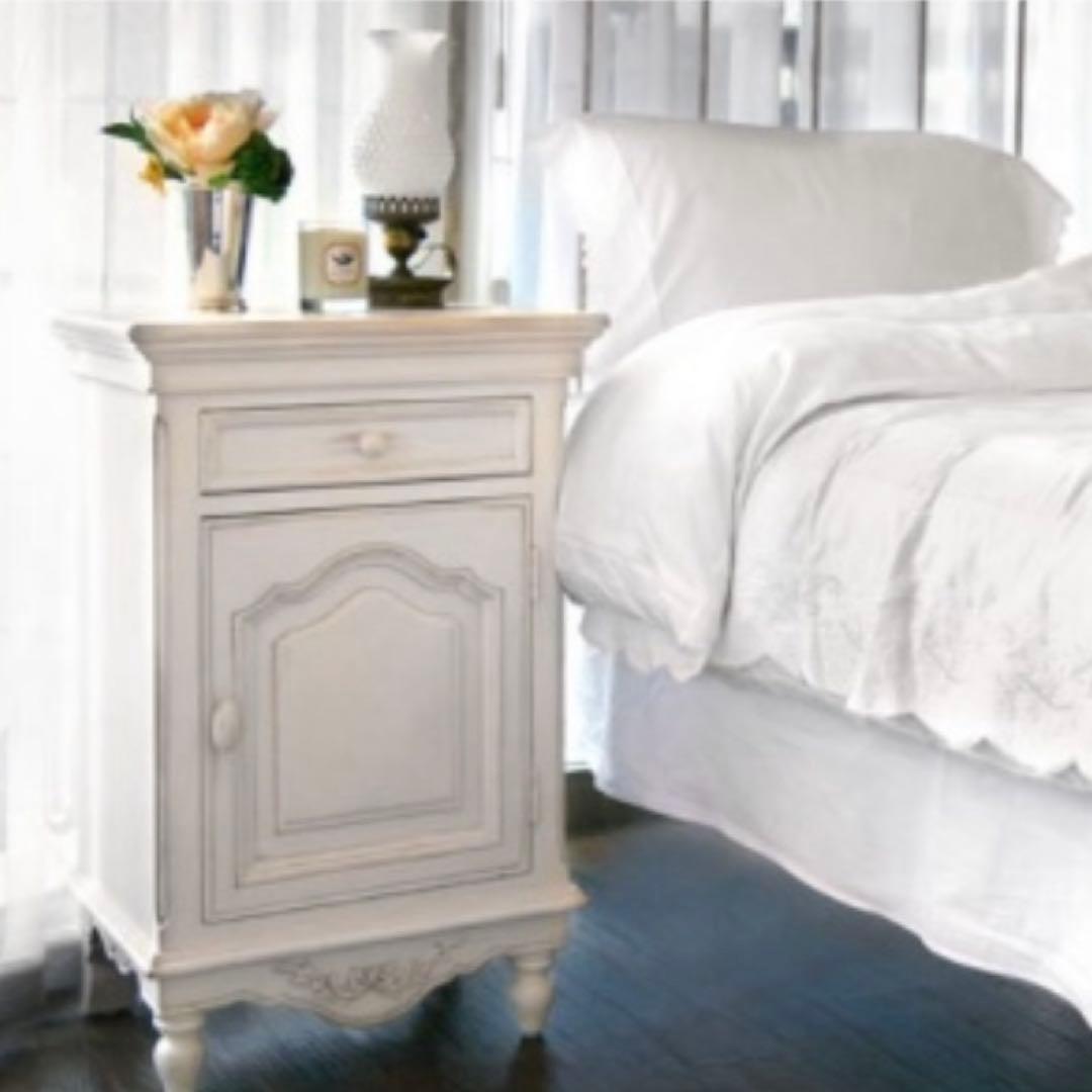 ☆kino☆ ベッドサイドキャビネット ホワイト