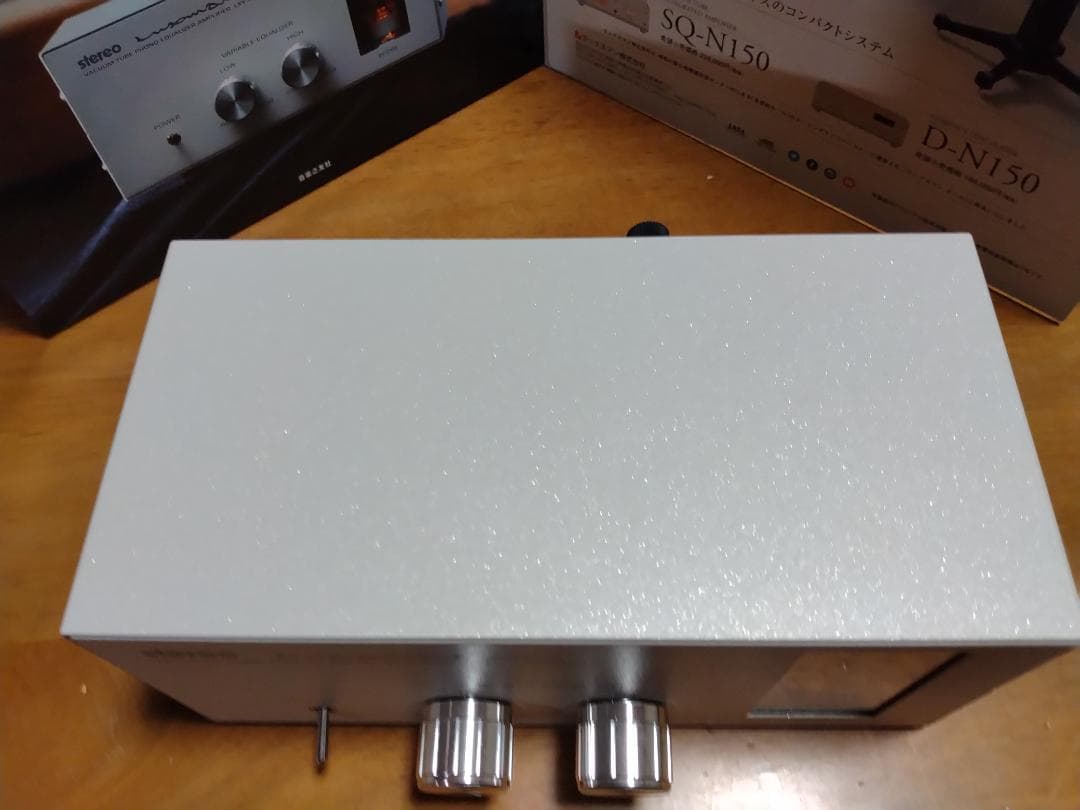 ウッドケース付/真空管フォノイコライザー/LXV-OT10/高品位オペアンプ