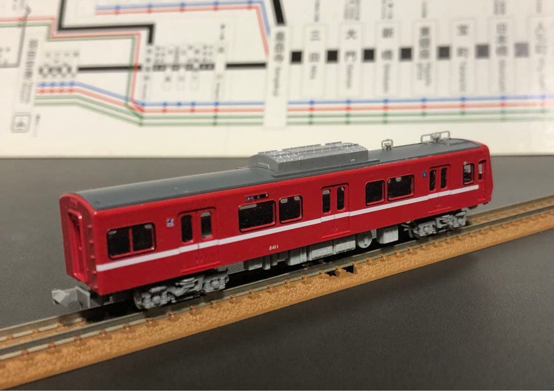 管理番号1675 京急2000形3扉車Nゲージ塗装済キット素人組立品4両