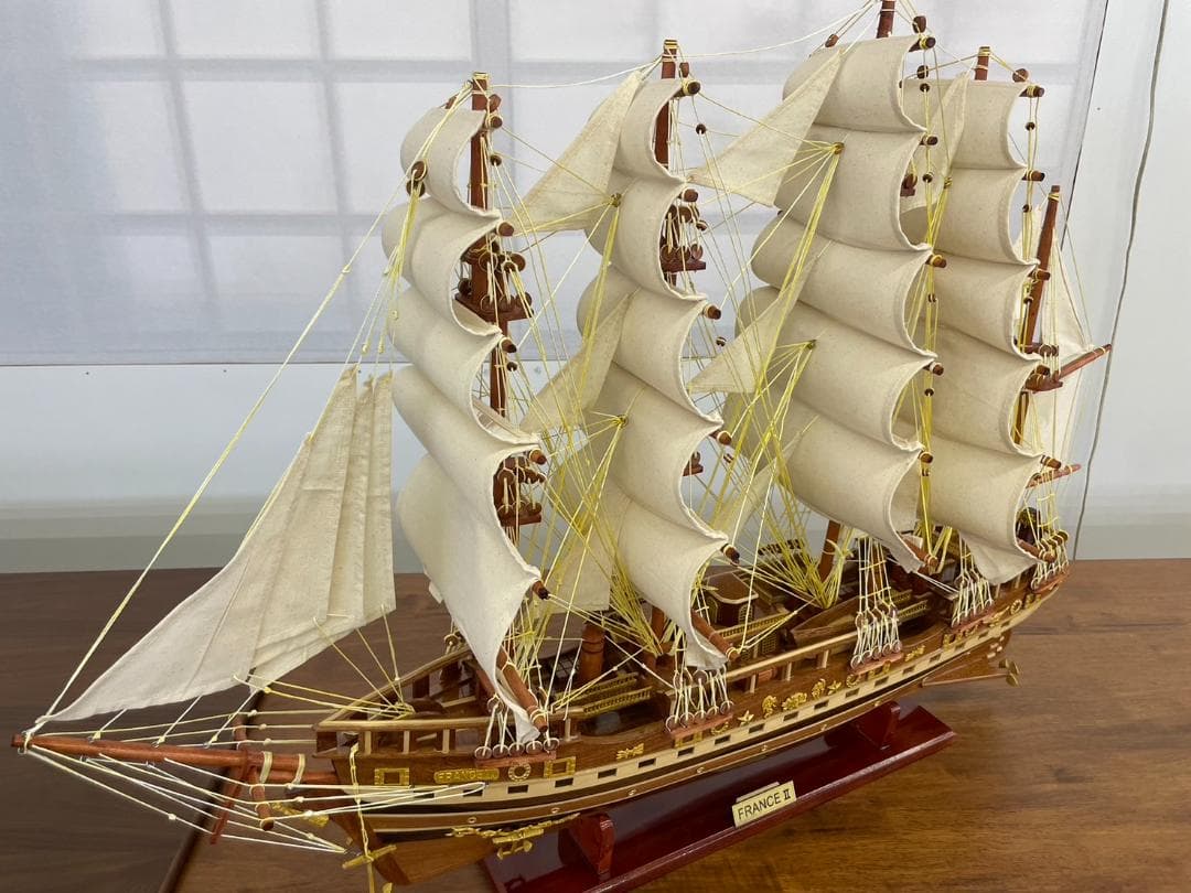帆船模型　FRANCEⅡ　限定モデル　船　モデルシップ　職人手作り　舟　軍艦