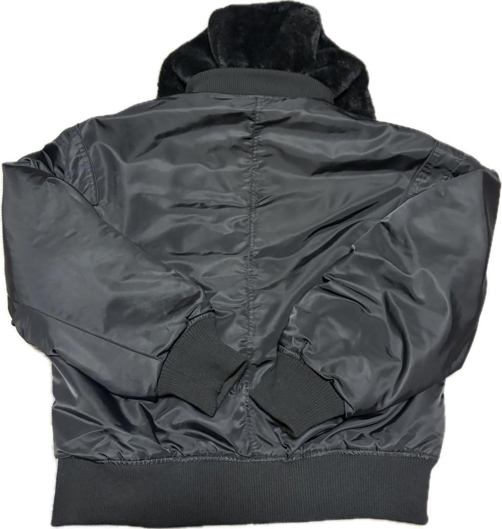 ZARA（ザラ）リバーシブル ボンバージャケット ブラック ファー - メルカリ