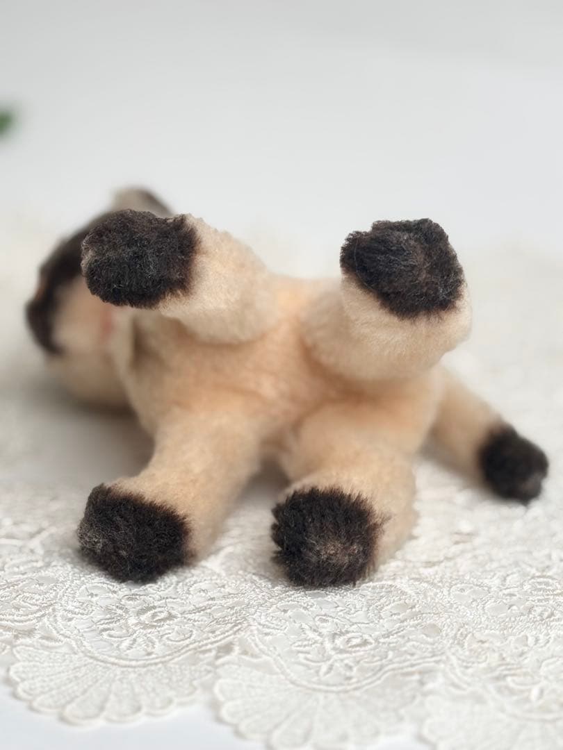 シュタイフ☆Cat Aram☆1971年製 ネコのアラム/ドラロン製のシャム猫