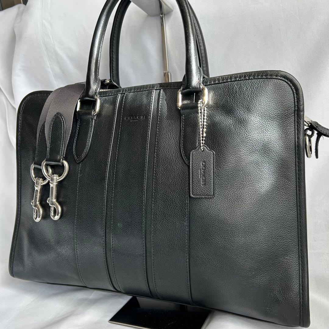 【美品】COACH コーチ ボンドビジネスバッグ 2way 黒 F72309