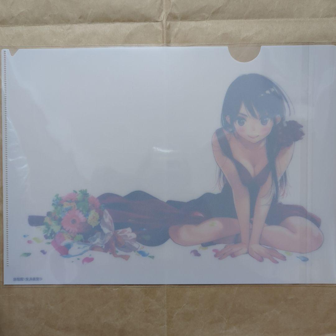 送料無料▷かのかり3枚組 原作絵 当選品A4クリアファイル/