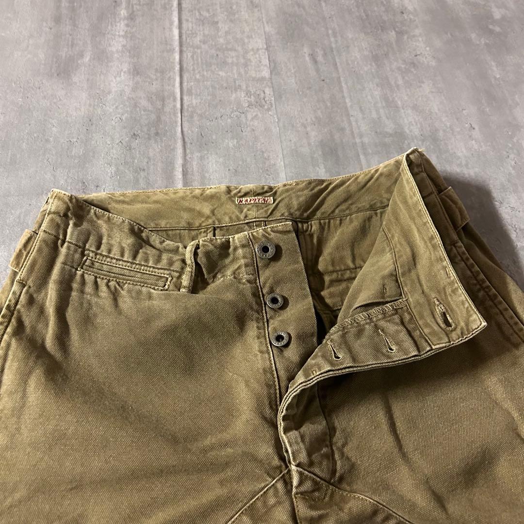 m6912【00s】KAPITAL サルエル風 ワークパンツ ダック生地 日本製