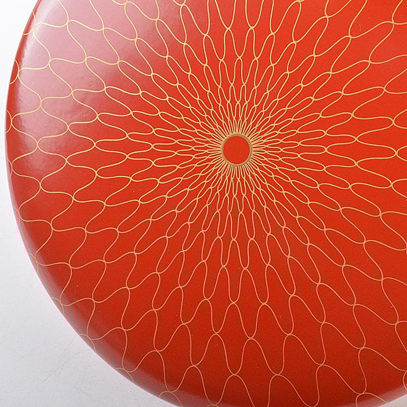 飛来一閑造　金蒔絵　網目食籠　菓子器　蓋物　共布　淡々斎極め箱　V　R7047