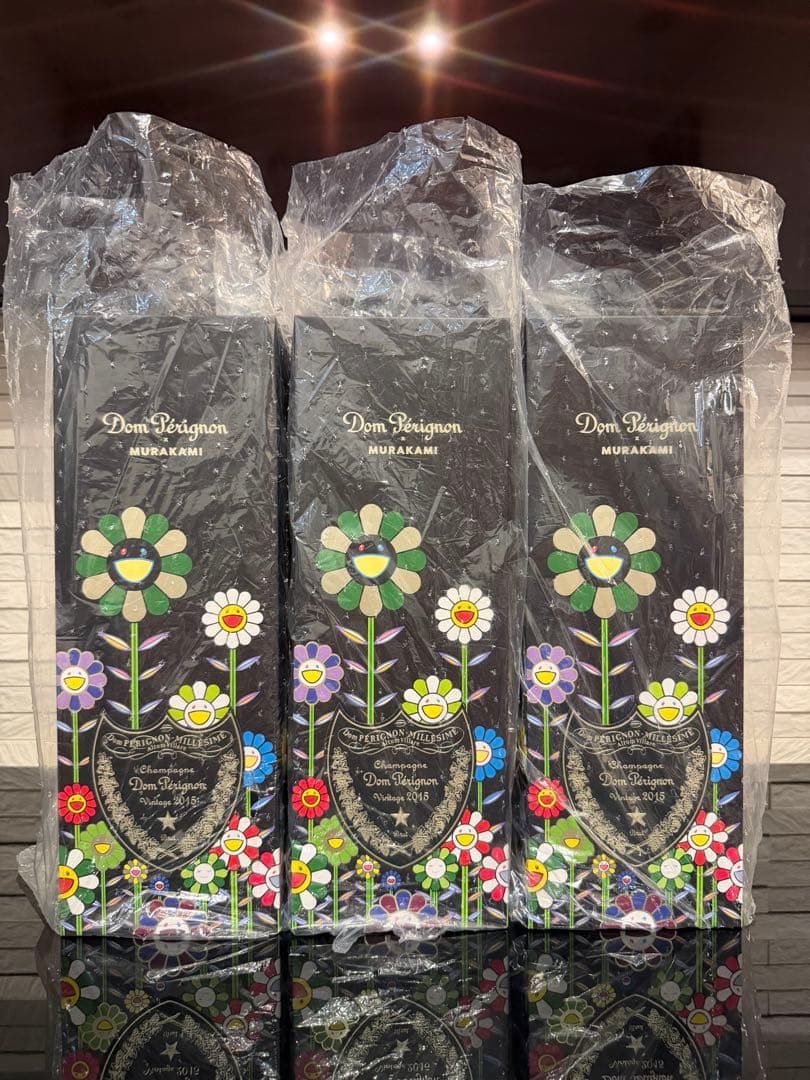 ドンペリニヨン ヴィンテージ 村上隆 コラボ2015花柄完成BOX3本 最終