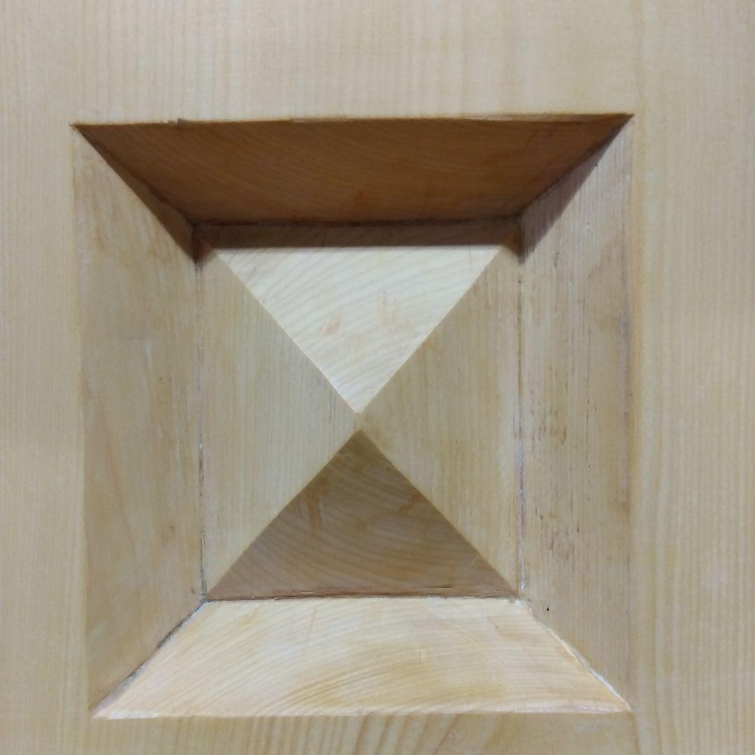 【国産　本榧　5寸碁盤　木表　板目】