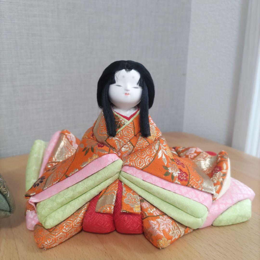 雛人形ペア　木目込人形