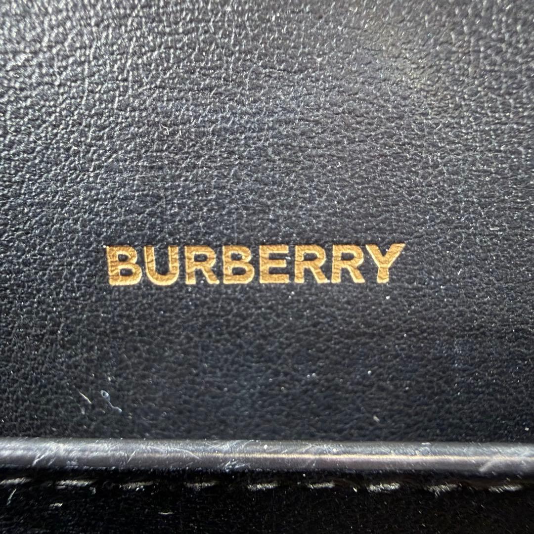 【極美品】バーバリー　ショルダーバッグ　ノバチェック　カーフレザー　PVC