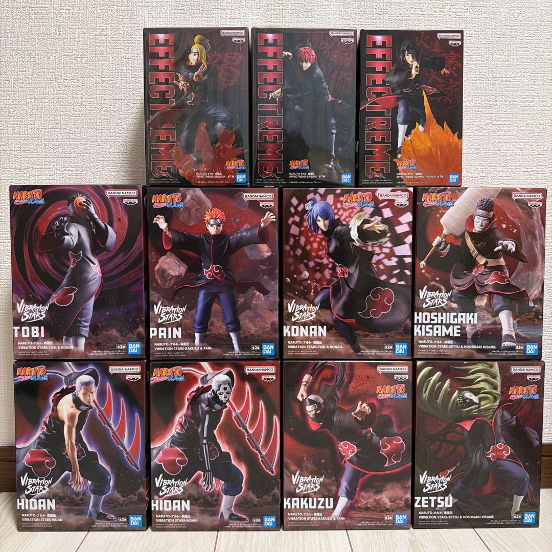 NARUTO ナルト疾風伝 暁 プライズフィギュア全11種 コンプセット