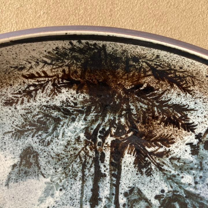 新品未使用】九谷焼 13号飾皿・七賢人 古青窯