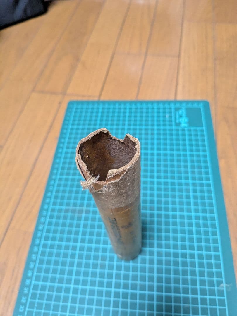 １００式曳光自爆榴弾弾薬筒（ボール紙）当時物　珍品