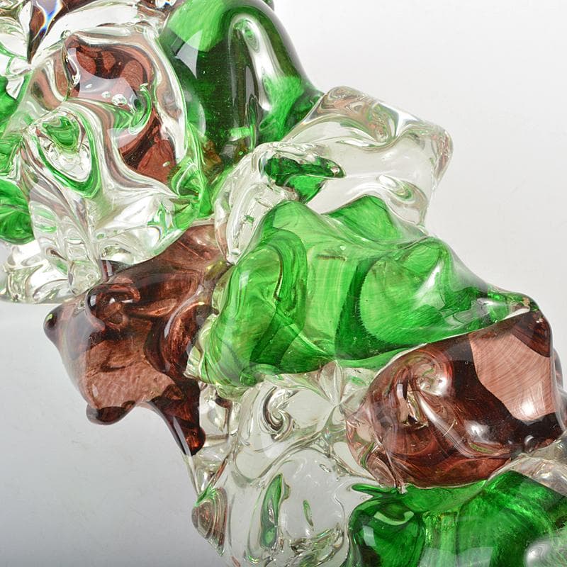 ガラス造形作家イワタルリ岩田瑠璃ガラス器花瓶共箱DR7497B