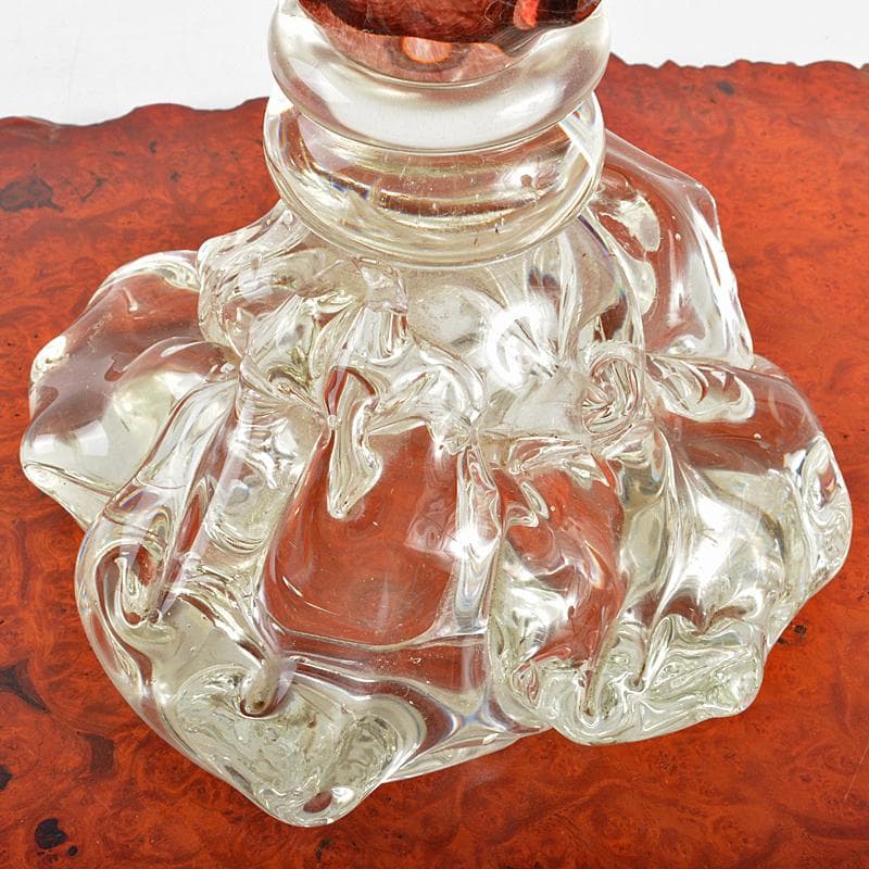 ガラス造形作家 イワタルリ 岩田瑠璃 ガラス器 花瓶 共箱 D R7497B