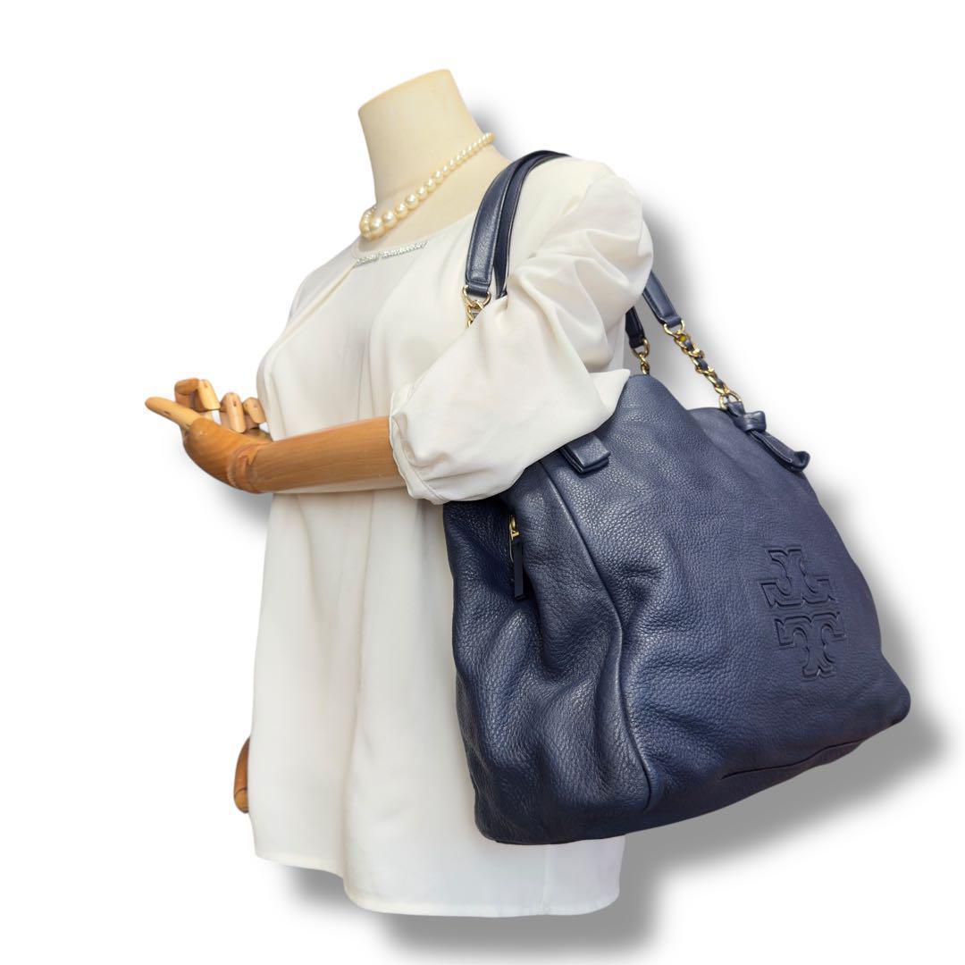 《美品》レア品 トリーバーチ ショルダーバック オールレザー チェーン 収納