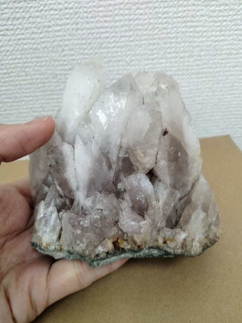 栃木県足尾銅山坑道内 国産天然紫水晶 アメジスト 紫水晶 501g 大サイズ