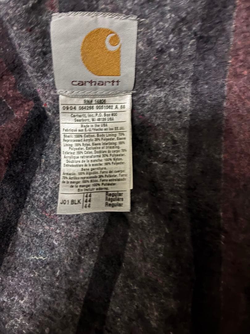 激レアCarhartt J01 Detroit Bomber Coat 44R