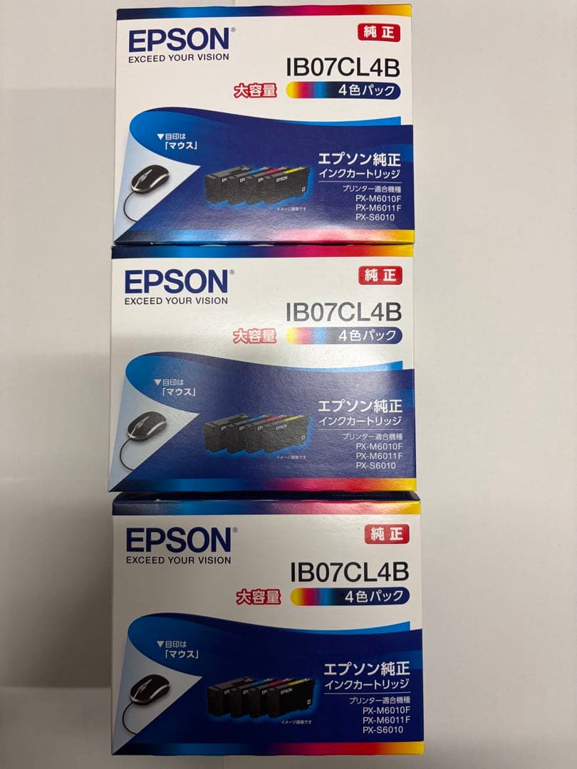 EPSON IB07CL4B インクカートリッジ 4パック - メルカリ