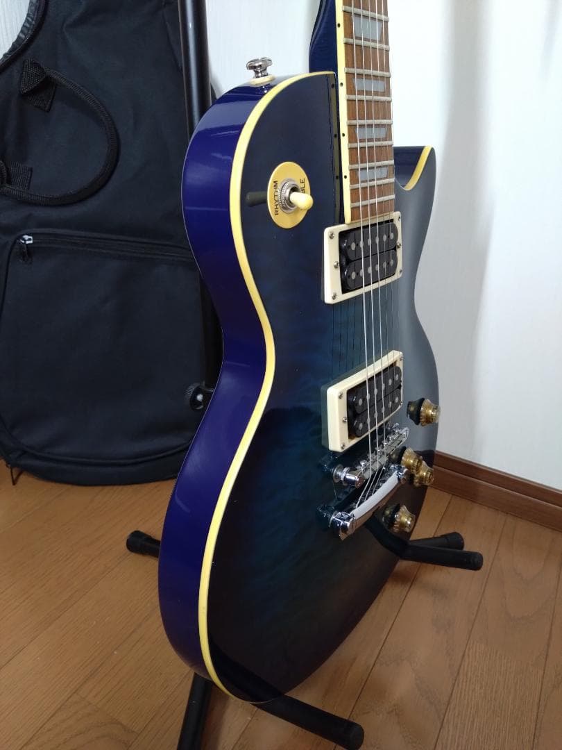 Barclay エレキギター ブルー 簡易ケース付き