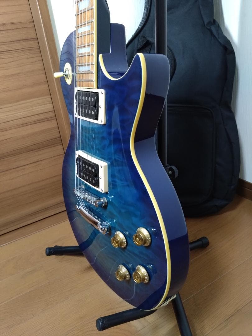 Barclay エレキギター ブルー 簡易ケース付き