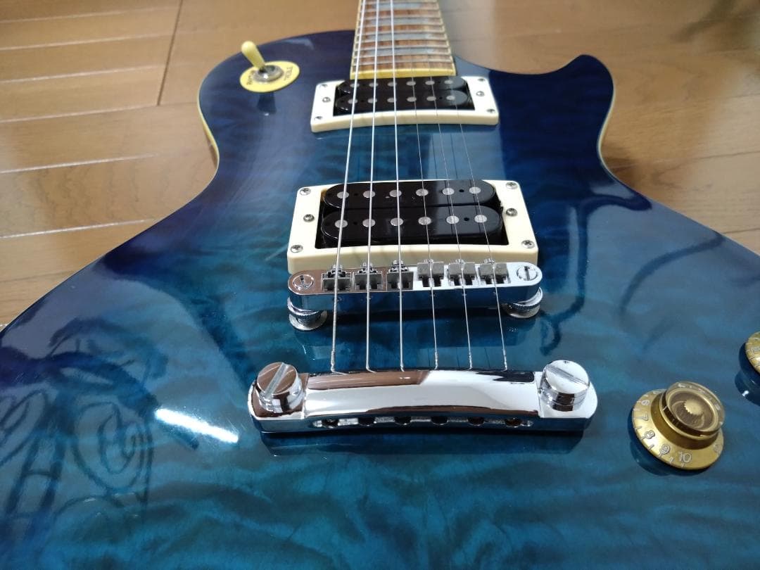 Barclay エレキギター ブルー 簡易ケース付き