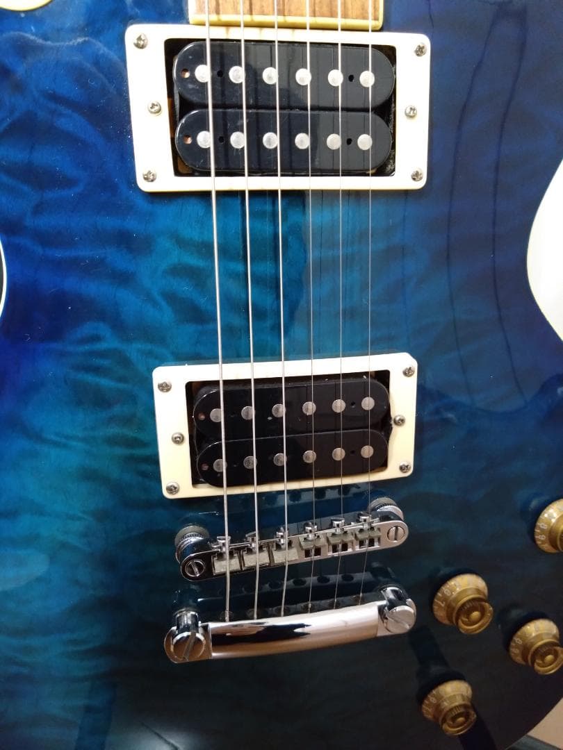 Barclay エレキギター ブルー 簡易ケース付き