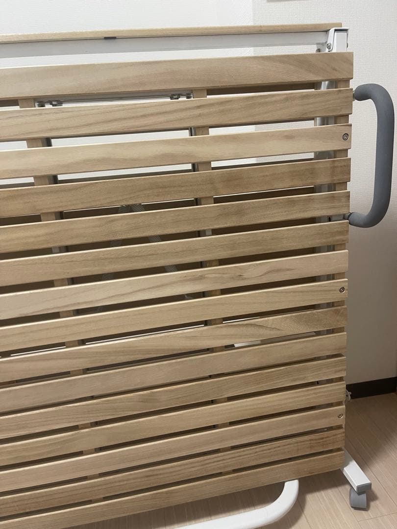 くま ママ様専用 場所を取らず便利！折りたたみベッド シングル 桐無垢材