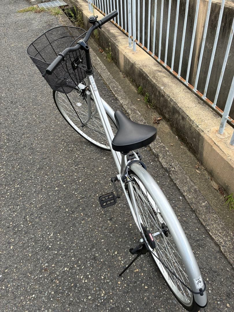 お引き取り希望】 美品！ シルバーシティサイクル 前カゴ付き 27インチ
