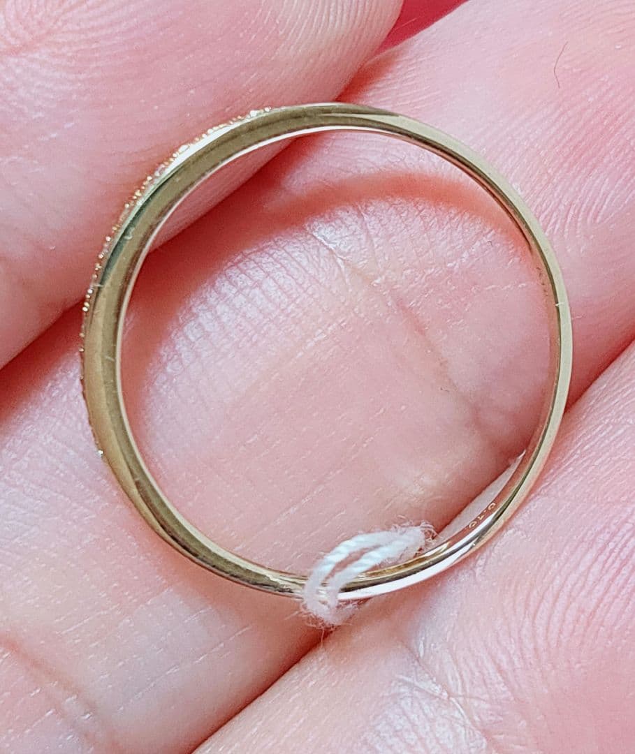 新入荷 未使用 k18PG ダイヤモンド0.10ct エタニティリング