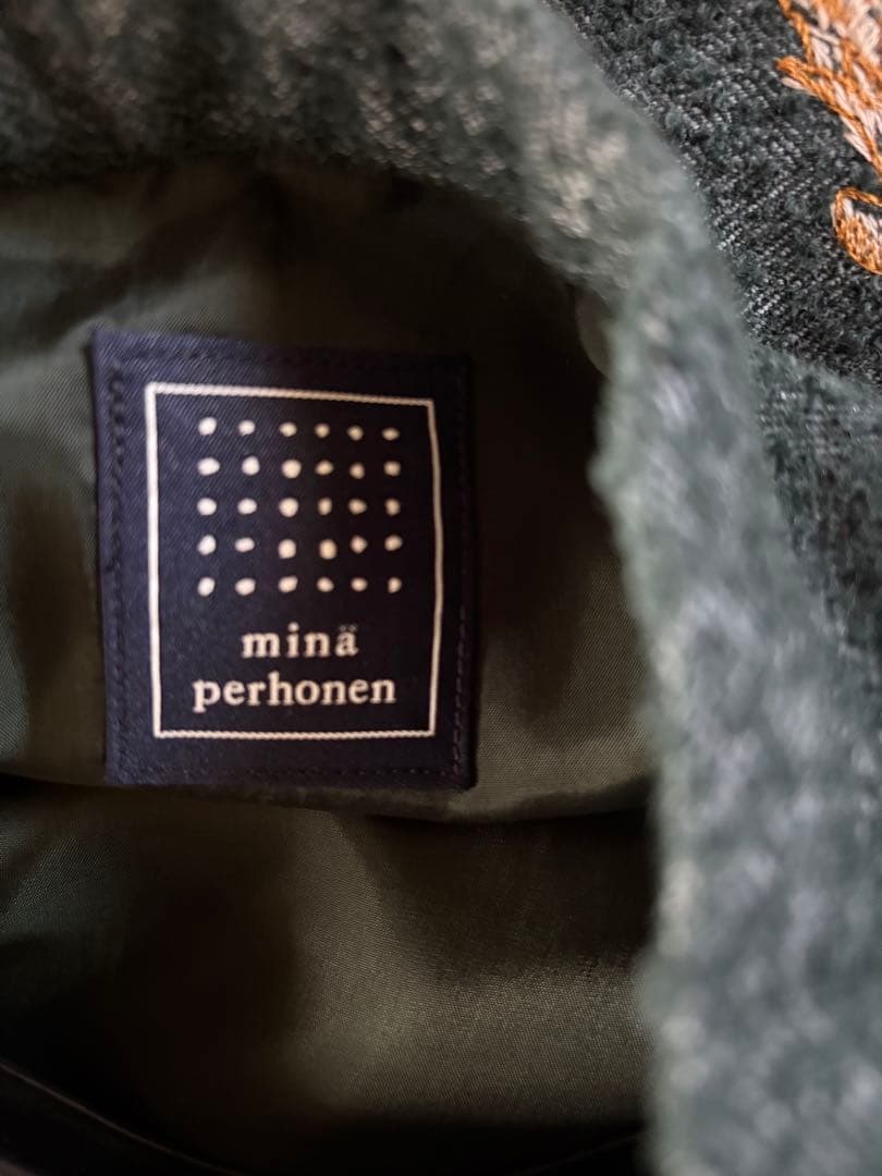 ミナペルホネン⚮̆̈ wolf & flower セミフレアスカート　完売　生地