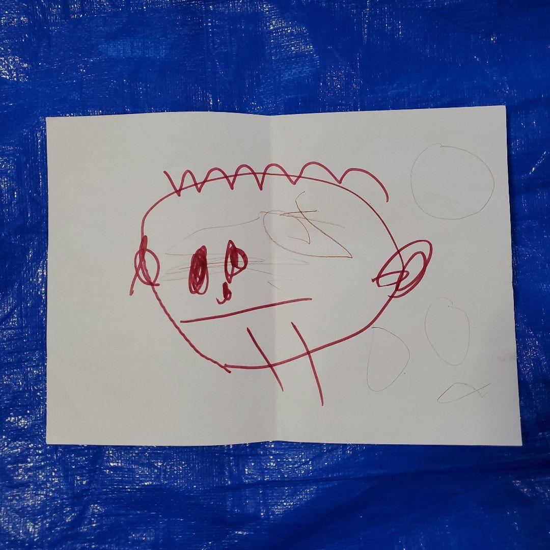 子供の絵 5キャラクター A4サイズ 6まいセット