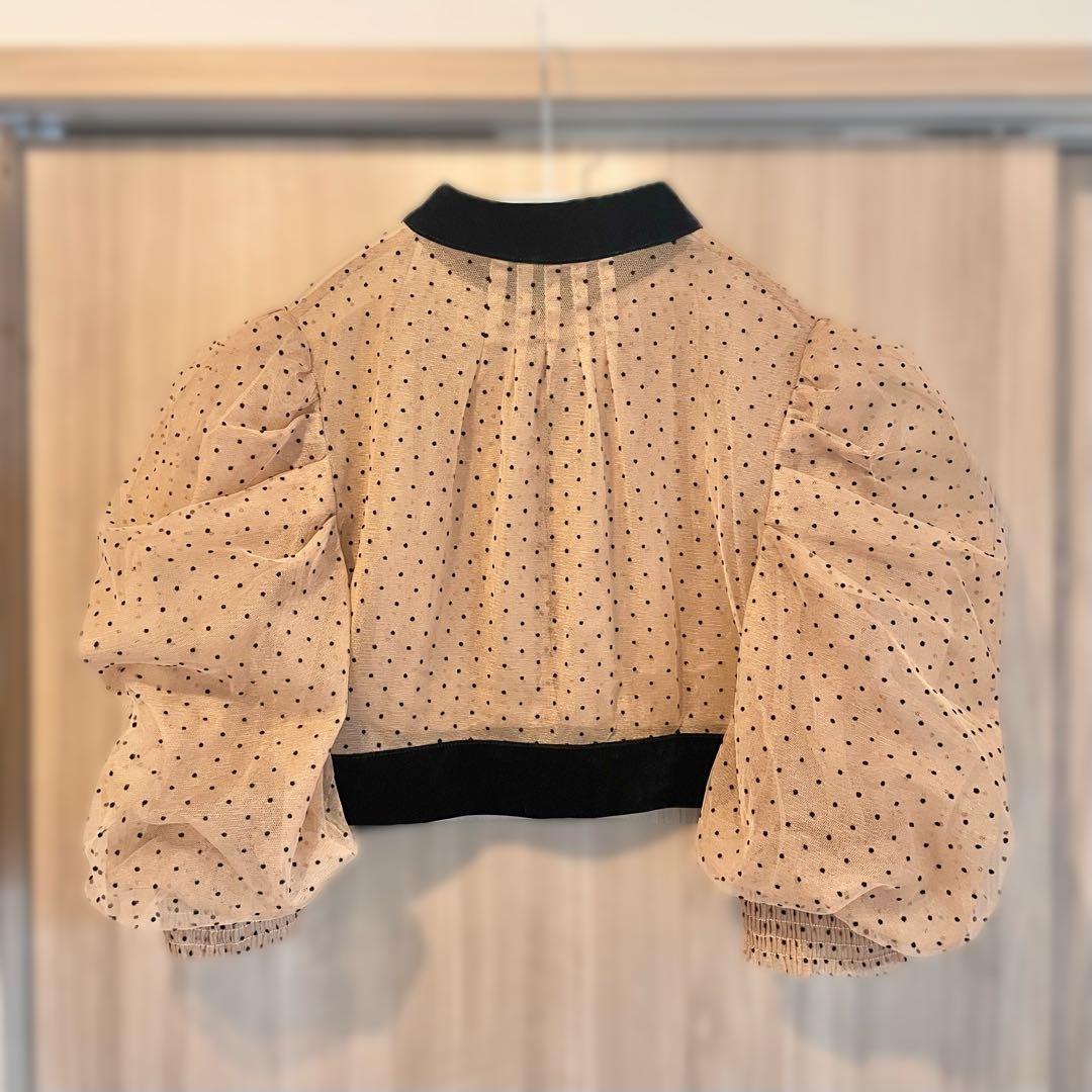 Leja ドット柄ボレロマーメイドワンピースセットアップロングドレス