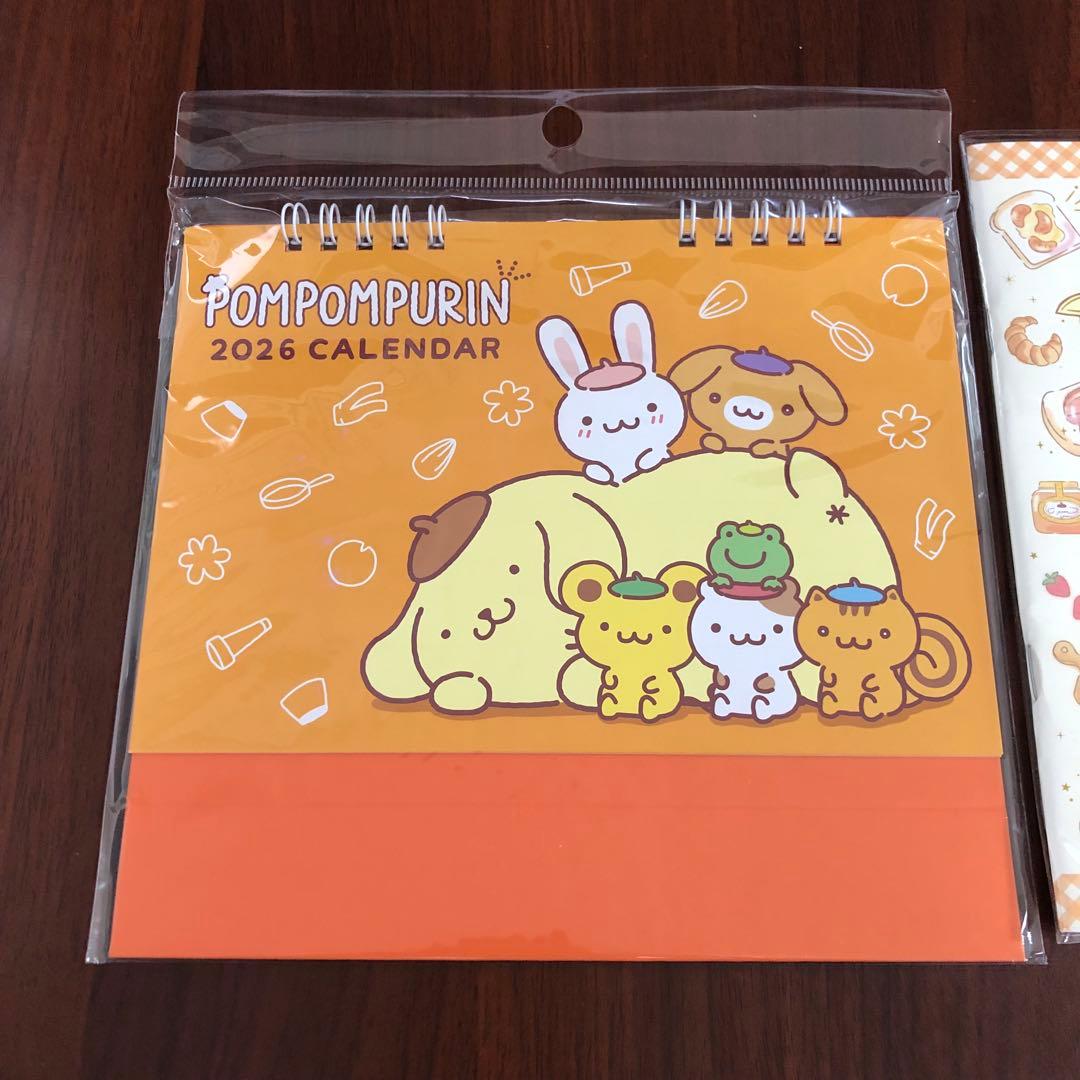 サンリオ ポムポムプリン 2026 卓上カレンダー スケジュール帳 - メルカリ