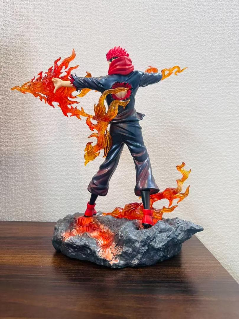 呪術廻戦 両面宿儺 フィギュア 炎エフェクト塗装済み 組立式 海外輸入品