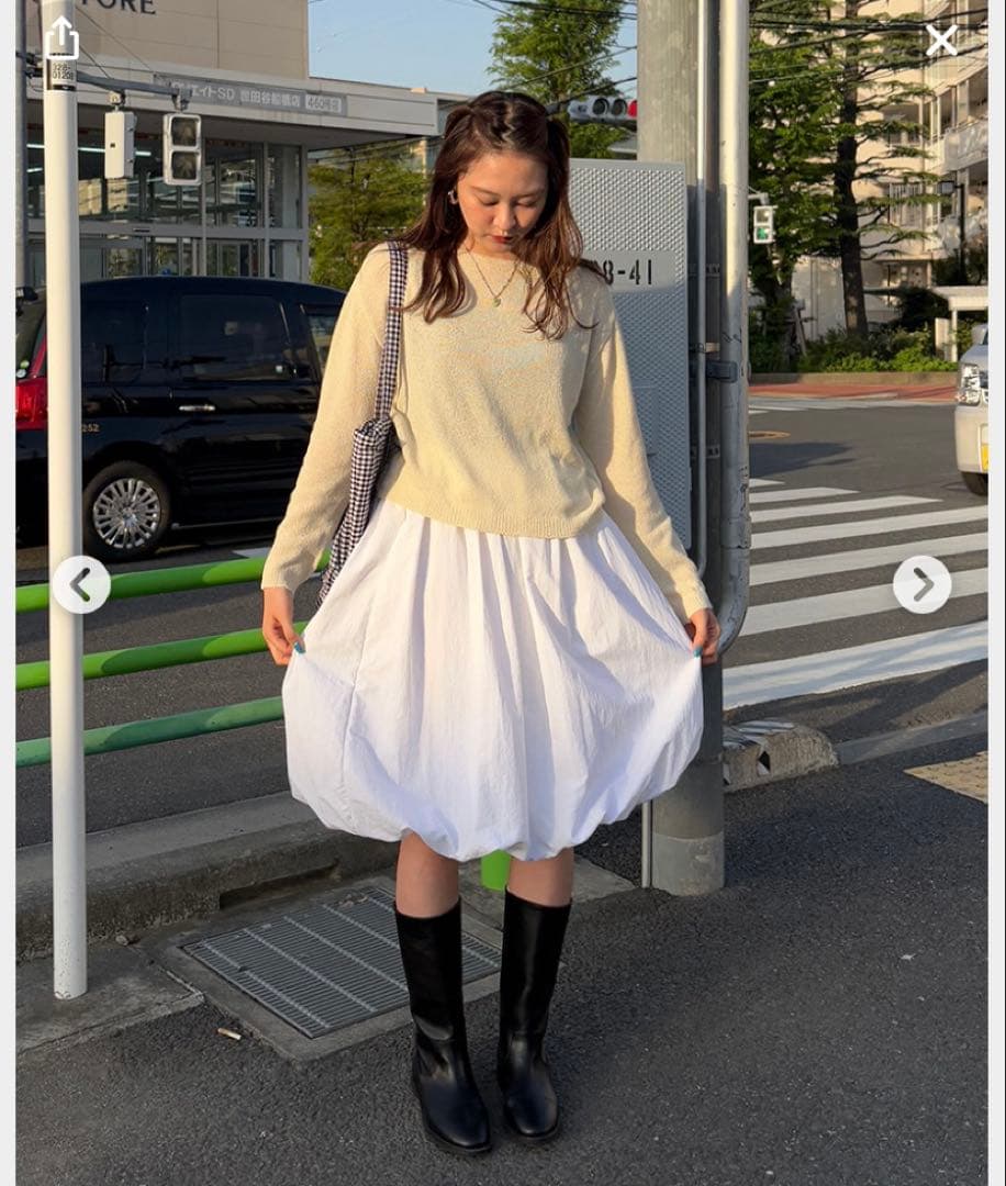 限定お値下げ♡ patou コットンバブルスカート　バルーンスカート