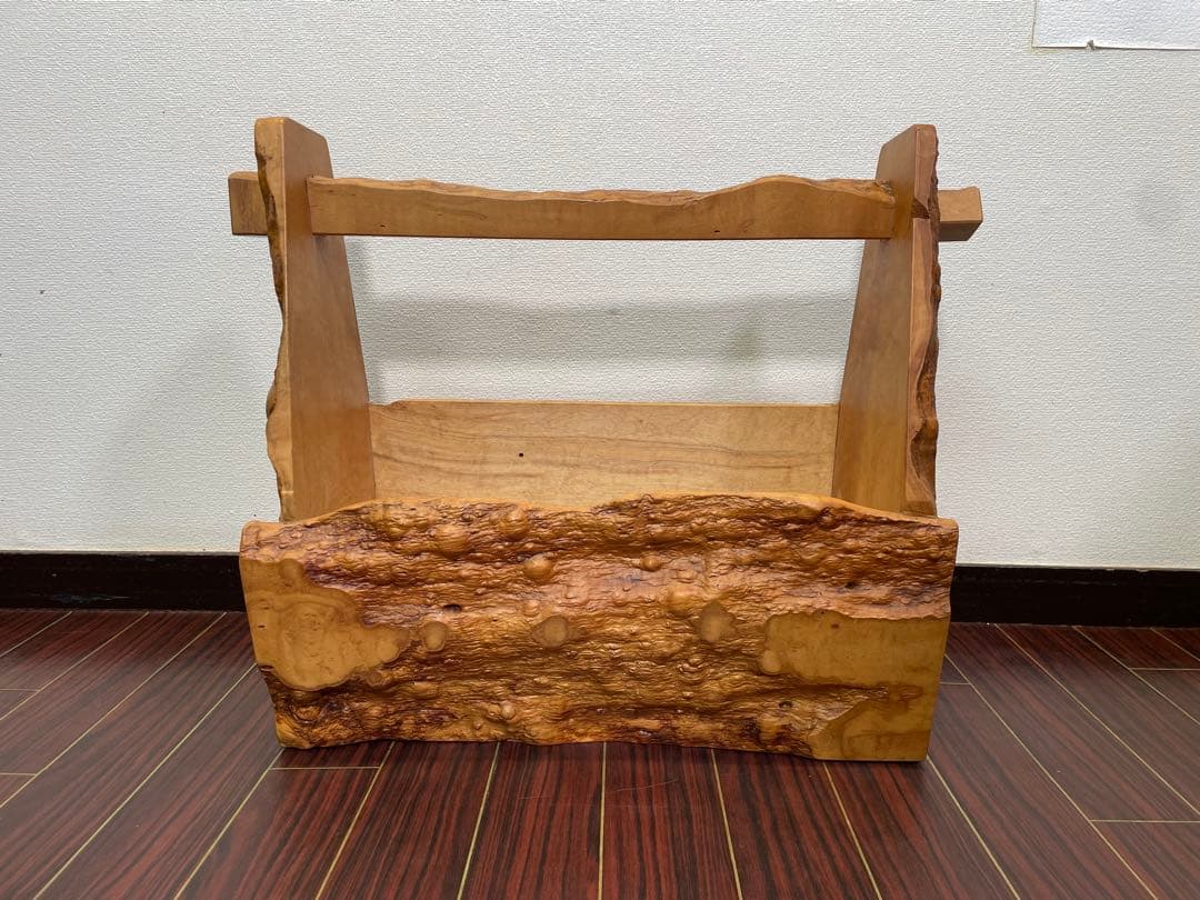 天然木 マガジンラック インテリア 収納 家具 雑貨 ロハス バスケット かご