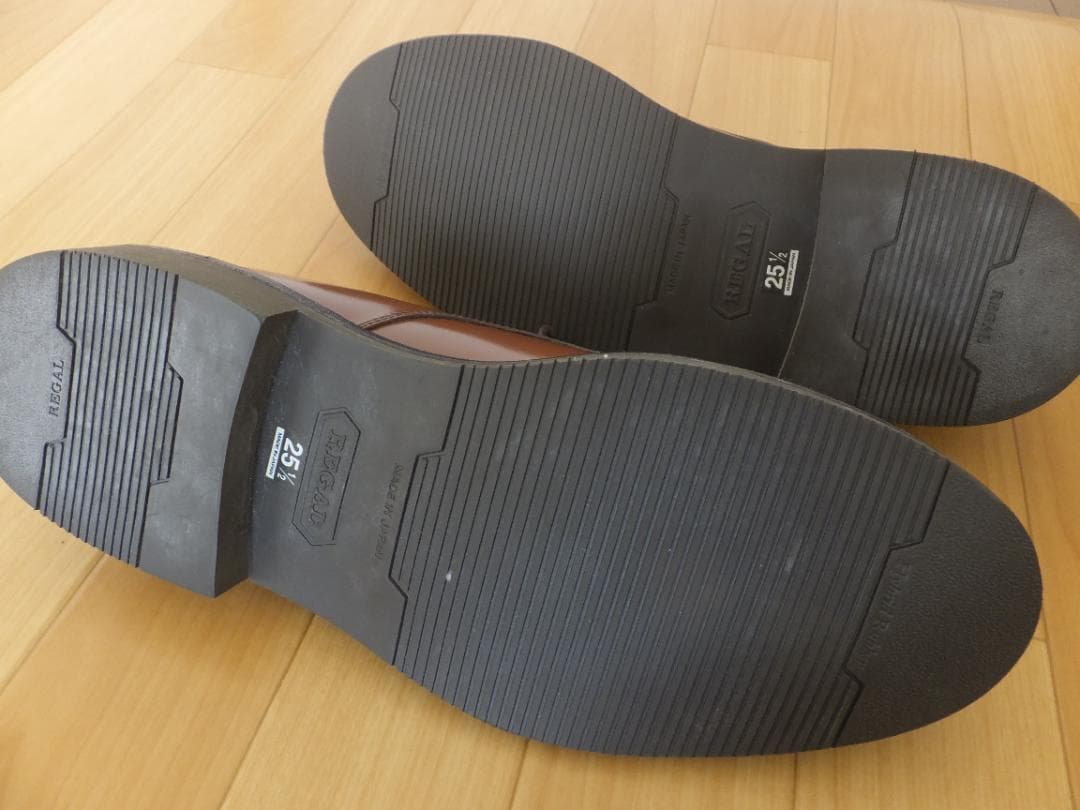 美品 REGAL リーガル Uチップ JU15 ブラウン ２５．５cm