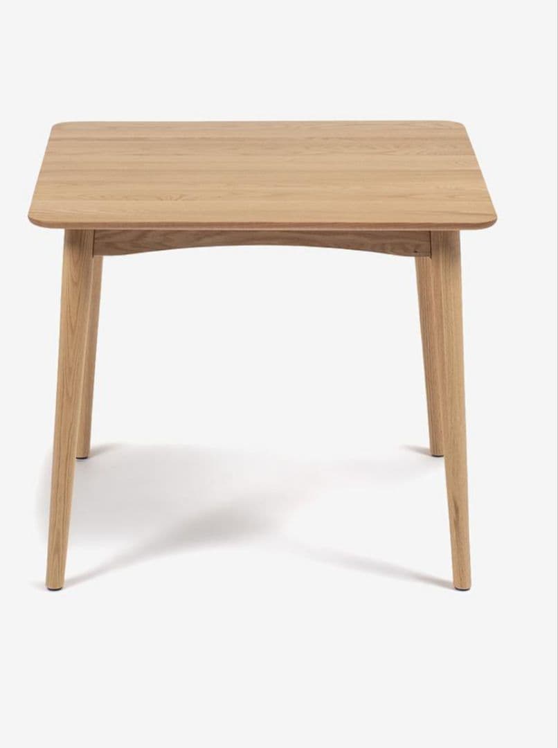 ダイニングテーブルシネマ3 正方形 幅85cm レッドオーク材 ホワイトオーク色