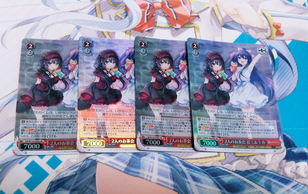 2人のお茶会　狂三&十香　デート・ア・プレイバック　SR ディバゲ】デート・ア・ライブⅡコラボユニット2人が再醒進化！『夜刀