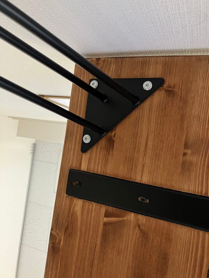 ブラウン木製正方形テーブル