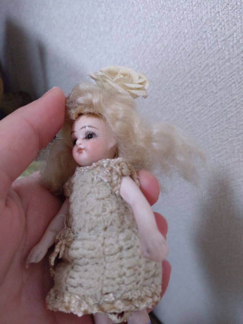 フレンチ ミニョネット アンティーク13㎝ フランスアンティークドール