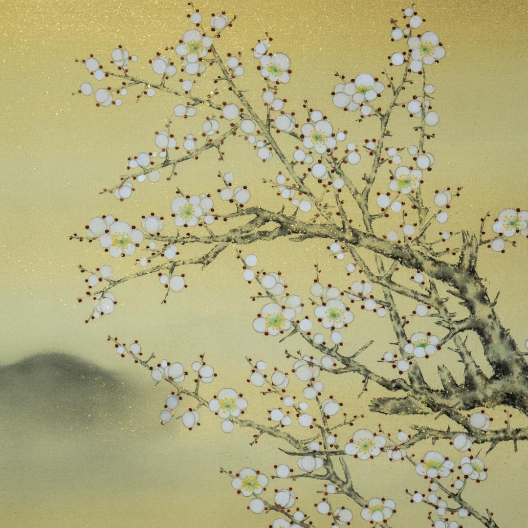 掛軸-1461　国井幸雪　菅公御真影　共箱　二重箱