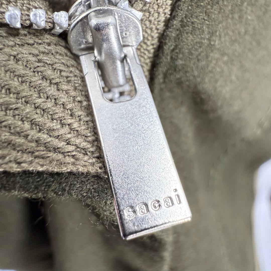 極美✨ sacai サカイ マーメイド スカート カーキ ミリタリー