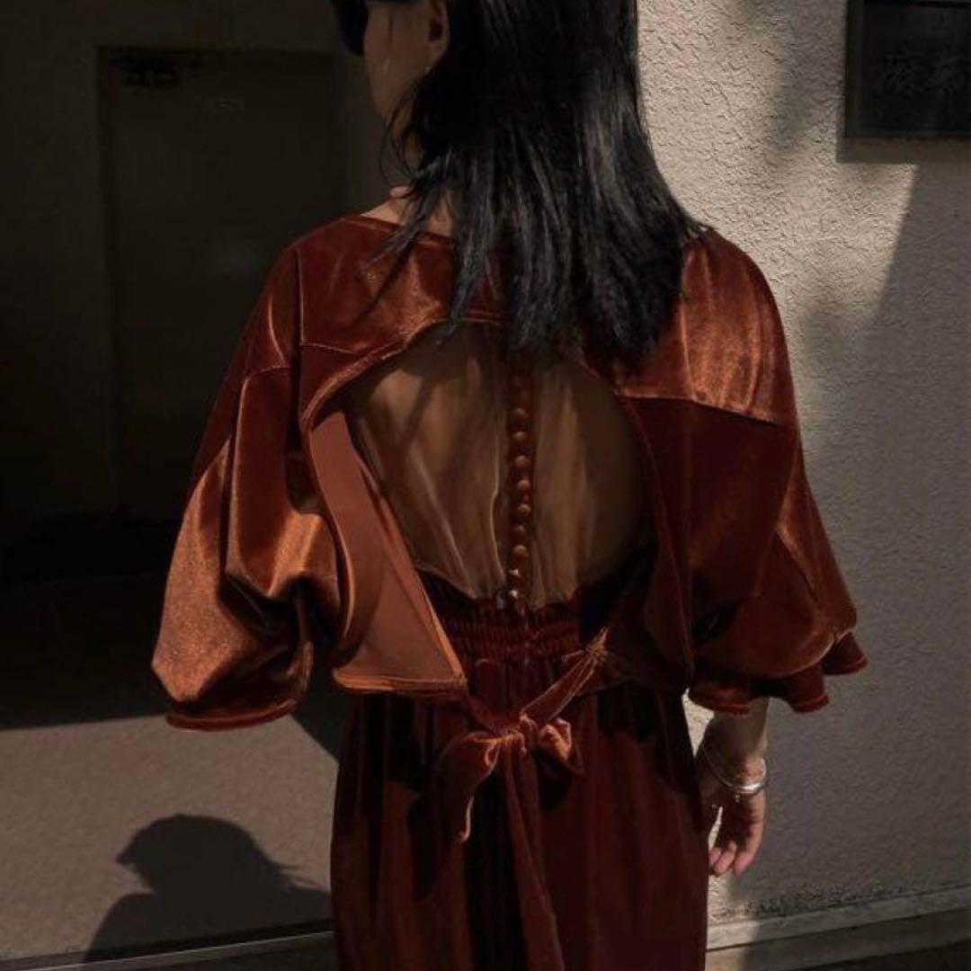 AMERI 2WAY CURVE VELOURS DRESS アメリヴィンテージ - メルカリ