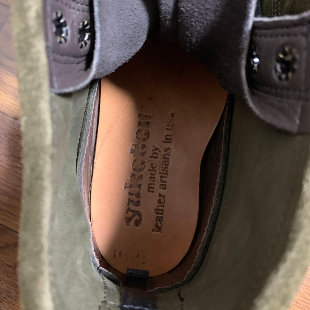ユケテン モカシン ブーツ オリーブ angler boots