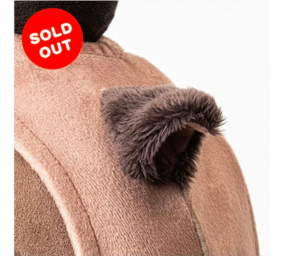 最終値下げ 新品 完売色 ラボット みみずくベロアカットソーブラウン lovot